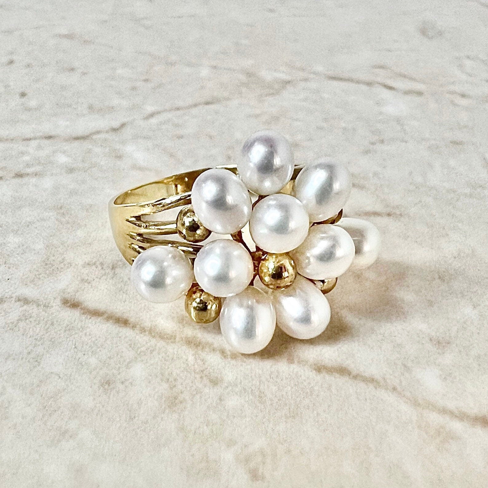 14KT Yellow Gold Freshwater Pearl Ring 914002-7 | Cravens & Lewis Jewelers  | Georgetown, KY